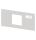Frontplatte mit Ausschnitt 196x187mm Stahlblech Breite 3