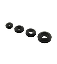 Gummi Kabeldurchführung schwarz Montageloch 12mm Innen 10m