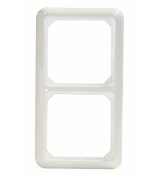 Rahmen 2-fach IP44, reinweiß
