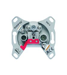 SAT Durchgangdose 3Loch,Radio/TV/SAT,Cl.A,10dB,o.R.,SSD 5-10