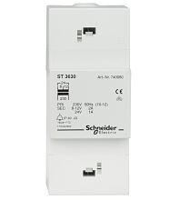 Steuertrafo 230/24V AC, 1A, Anschluß von 4 Zimmern...