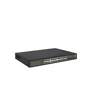Switch 24xRJ45 1000 (PoE+) + 4xSFP/RJ45 Combo, 19" 380W