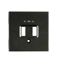 USB Ladesteckdosen-Abdeckung, schwarz