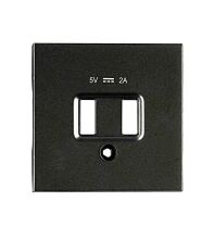 USB Ladesteckdosen-Abdeckung, schwarz